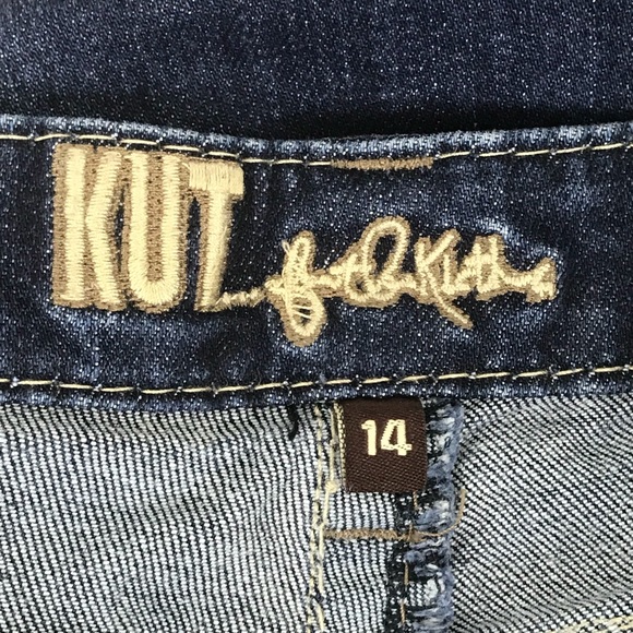 Kut From The Kloth Farrah Baby Bootcut Jeans Sz 14 - Picture 7 of 8